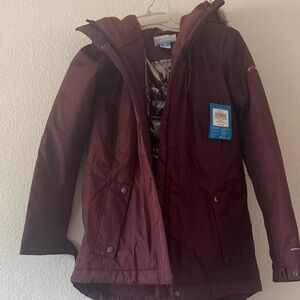 Columbia Maroon Hooded Parka